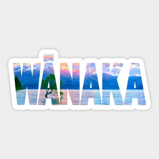 WĀNAKA Sunrine with Tree Sticker